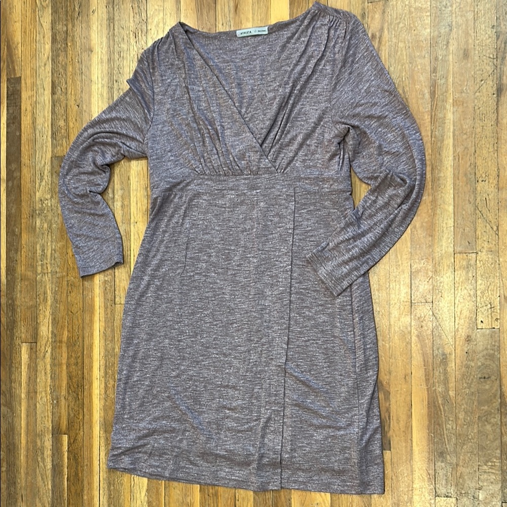 Athleta Heather Lavender Wrap Dress